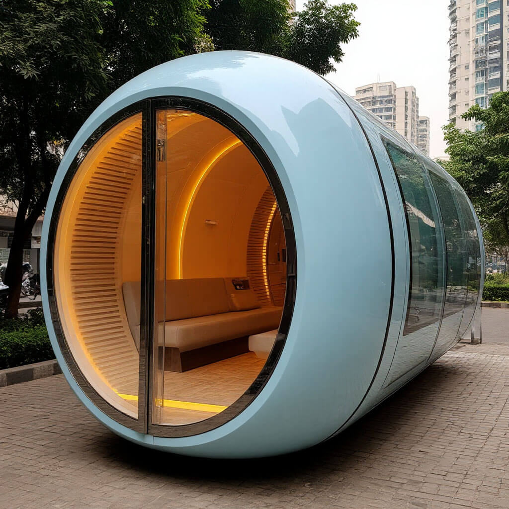 First MindFlat prototype capsule in Bandra