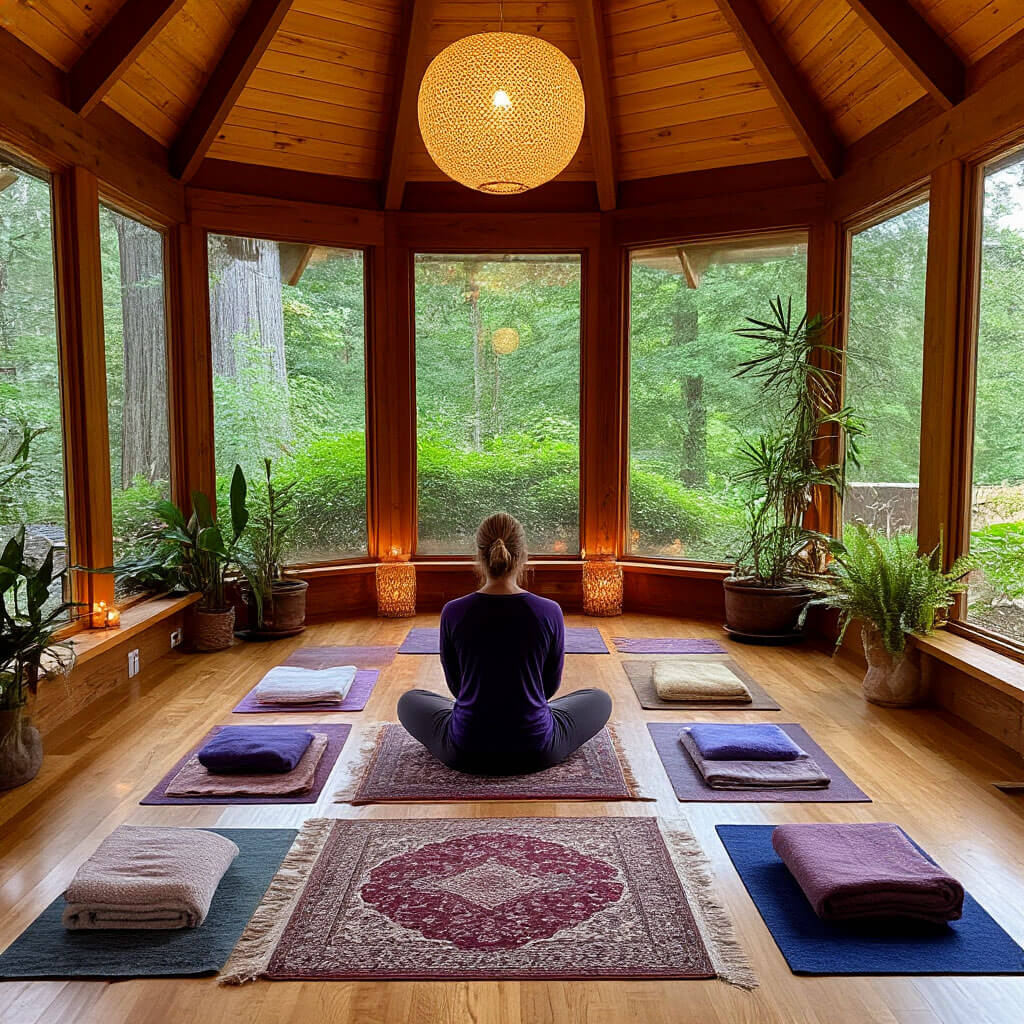 Welcoming meditation space for trial sessions